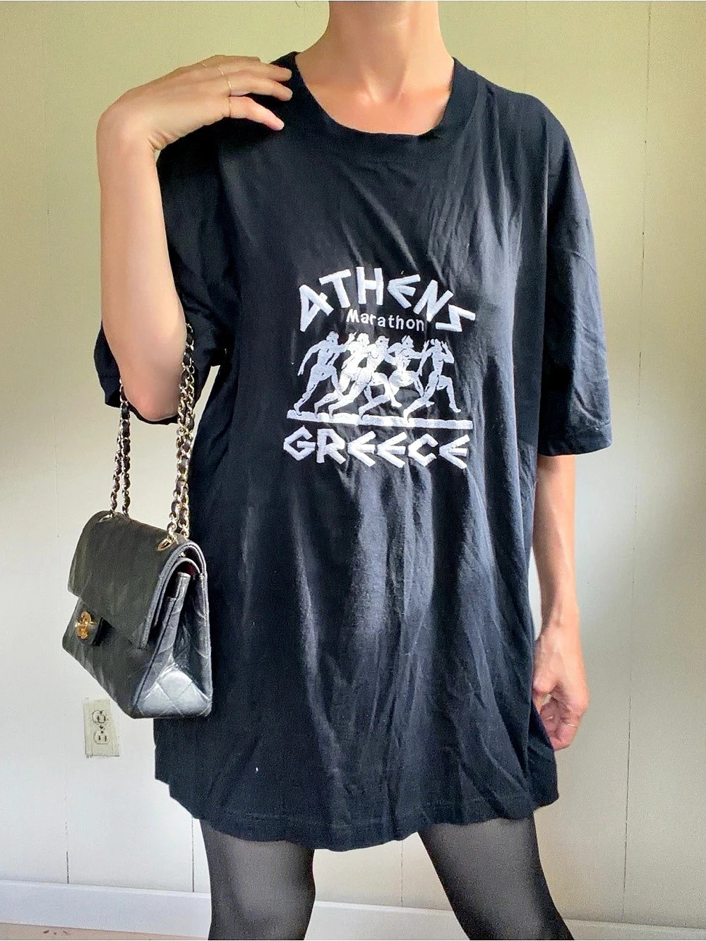 Vintage 100% cotton t shirt made in Greece